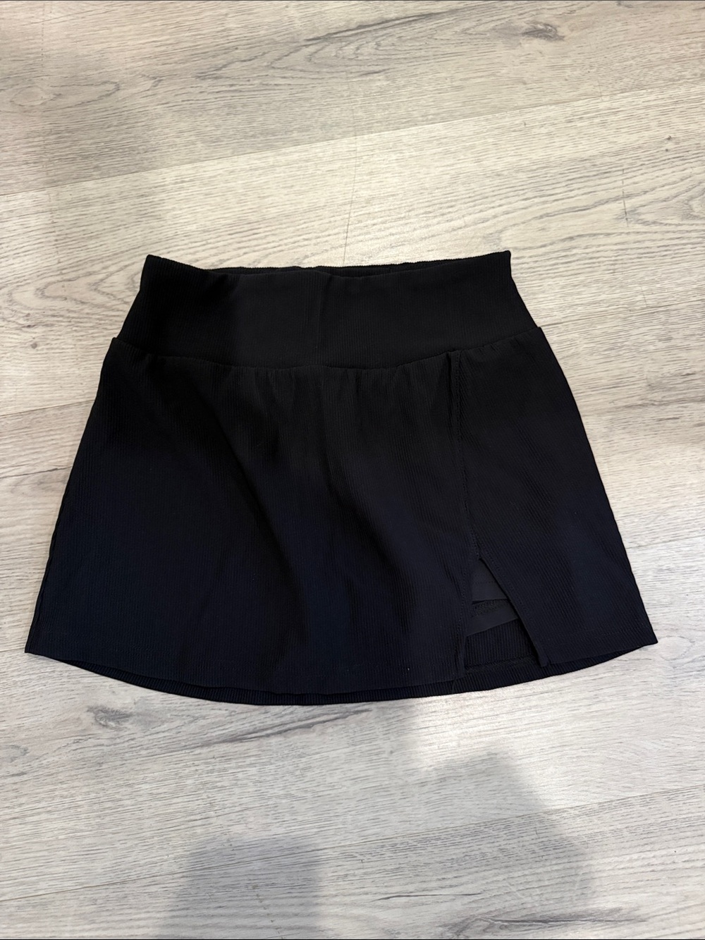 lululemon athletica Black Mini Skort with Side Slit